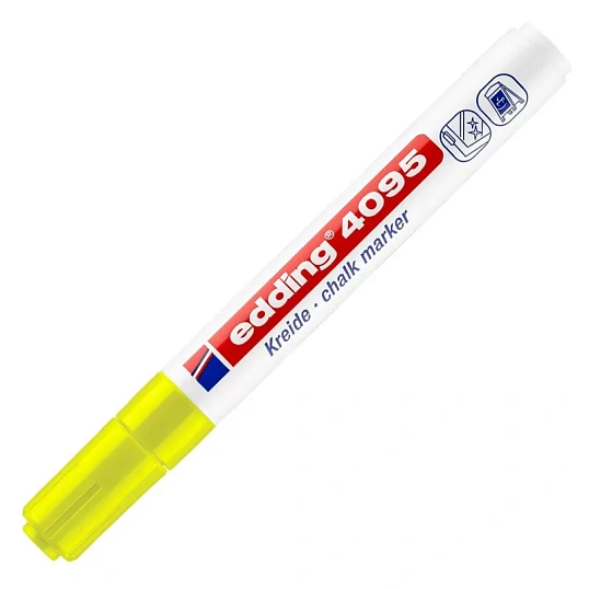 Маркер меловой Edding E-4095 chalk marker жёлтый