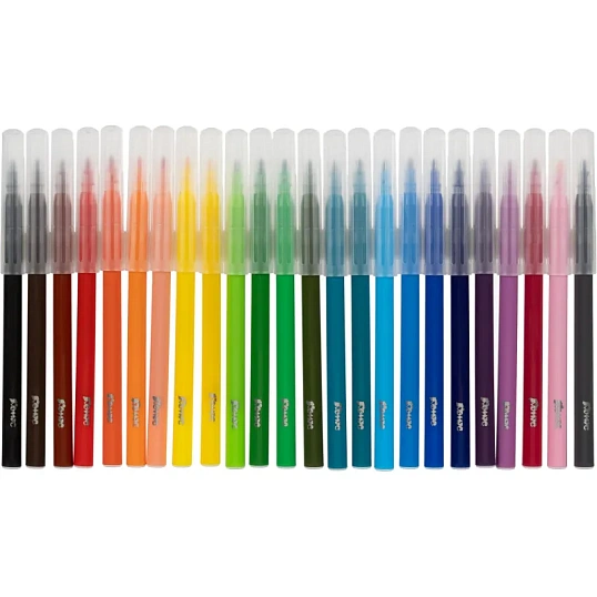 Фломастеры Комус Класс Kitty stickers 24 цв. в наб.,вентилир.,картон.упак