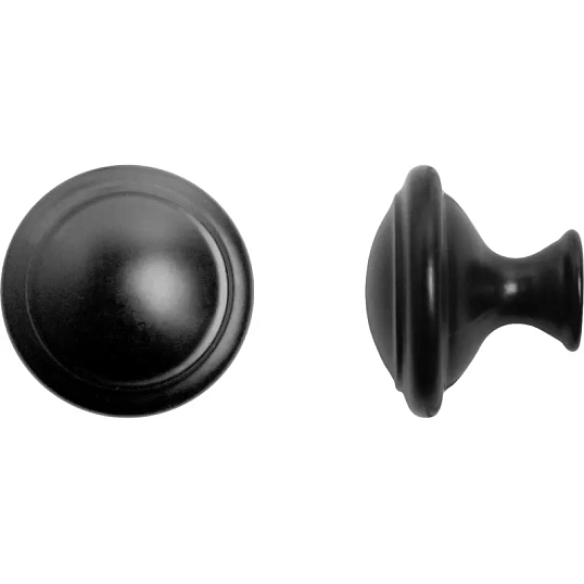 Ручка УЗК_кнопка меб. StahlBuro A304 (16670) компл-2шт BL мат.черный