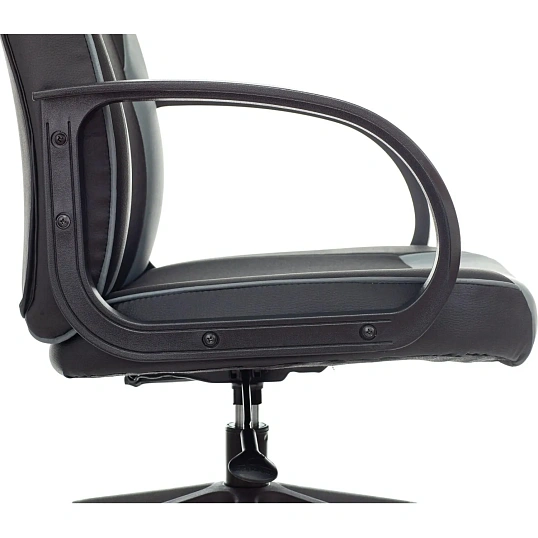 Кресло VB_Echair Easy Game-905 TPU кожзам черный/серый пластик