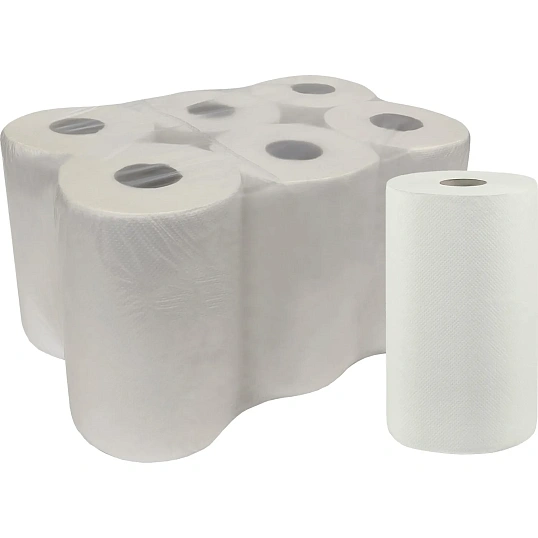 Полотенца бумажные Jasmin 1сл 6рул/уп 20х25см 160м