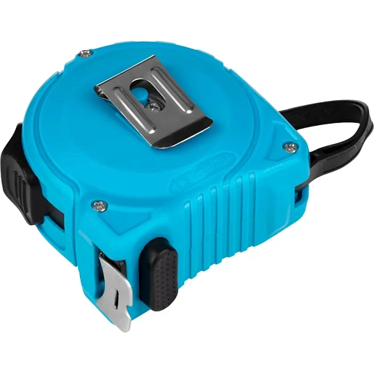 Рулетка TOPFORT BASIC 8мх25мм, пласт корпус, 2 стопора