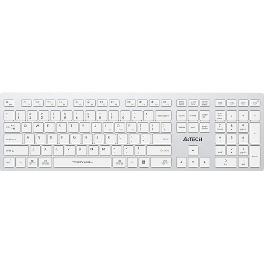 Клавиатура A4Tech Fstyler FBX50C белый USB беспроводная(FBX50C WHITE)