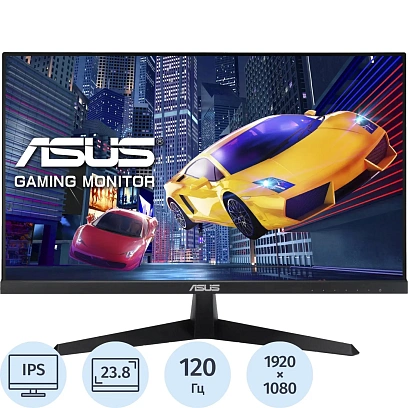 Монитор Asus 23.8 VY249HGR FHD/IPS/250cd/120Гц/VGA/HDMI/черный