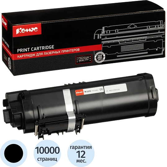 Тонер-картридж Комус TK-1270 чер.для Kyocera ECOSYS MA4000x/MA4000fx