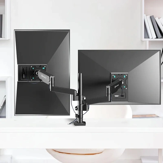 Кронштейн Onkron G140, TV 13-32, для 2-ух мон, настольный, чер