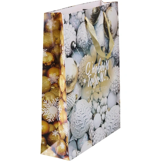 Пакет подарочный вертикальный Шарики,33 х 42 х 10 см 9706097 НГ