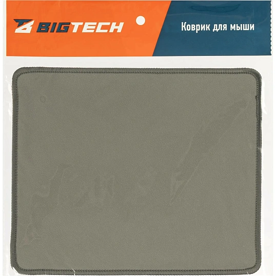 Коврик для мыши BigTech HMP0005v.1 иск.кожа/22х18х0,12/серый