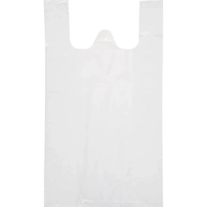 Пакет-майка 38+20х68 15 мкм, 100 шт/уп, белый S