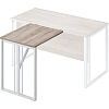 Брифинг Комус Мебель К-Loft Director 241B002 700х600х752 дуб сон темн/белый