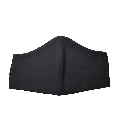 Маска текстильная многоразовая защитная черная (12 шт./уп.) М1