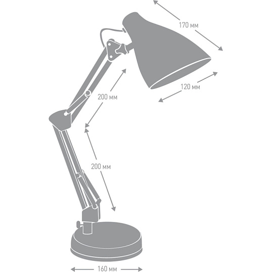 Светильник Camelion KD-331 C26 тауп, 40 Вт, Е27