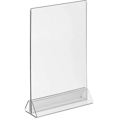 Ценникодержатель настол Комус под меню,треуг.осн.ACR-MENU HOLDER А5,10шт/уп