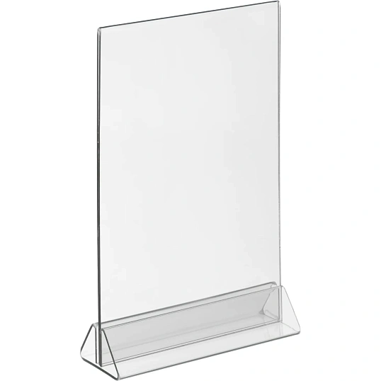 Ценникодержатель настол Комус под меню,треуг.осн.ACR-MENU HOLDER А5,10шт/уп