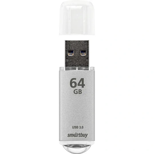 Флеш-память Smartbuy UFD 3.0/3.1 64GB V-Cut Silver (SB64GBVC-S3)