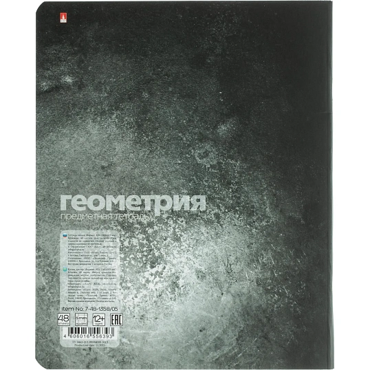 Тетрадь предметная 10 шт/набор, СЕРИЯ STONE COLOR, 7-48-1358/26