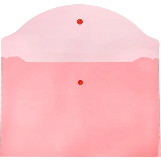 Папка-конверт на кнопке А4 Attache цвет в ассортименте 120 мкм 10 шт/уп