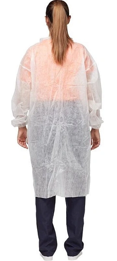 Халат -медицинский нестерильный на кнопке белый р.6XL 10 шт/уп