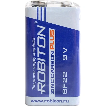 Батарейка ROBITON PLUS R-6F22-SR1 6F22 9V SR1