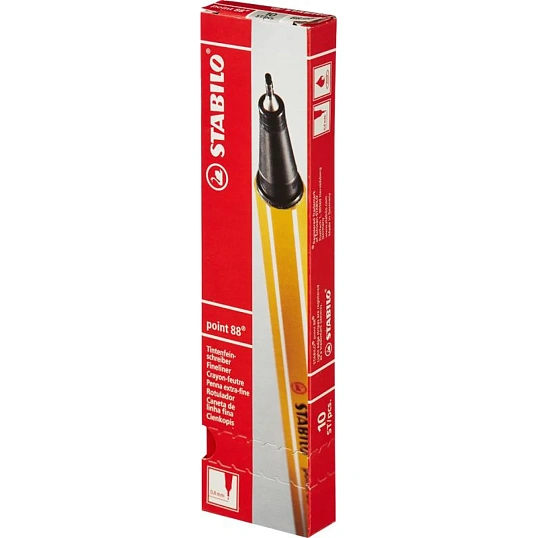 Линер STABILO Point 88/40 0,4мм красный Германия