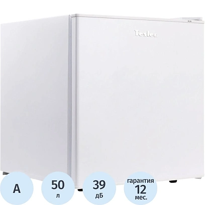 Холодильник TESLER RC-55 WHITE Однокамерный, объем 50л,  белый