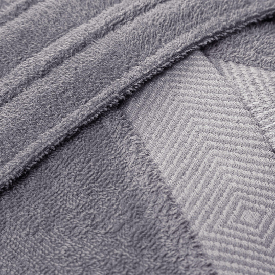 Халат Махровый Мужской  DELRAY Кимоно антрацит, L-XL, 300 гр/м2