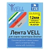 Картридж Vell VL-631CH(с чипом,12 мм,черный/желтом) для PT-100E/100ECH/D200