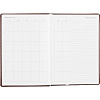 Ежедневник недатированный корич, тв.пер, 140х200, 160л, Lozanna AZ052/brown