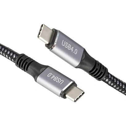 Кабель BigTech USB4 Type-C M/M, 40Gbps, 240Вт, 5А, 1.2м (OAVDC008)