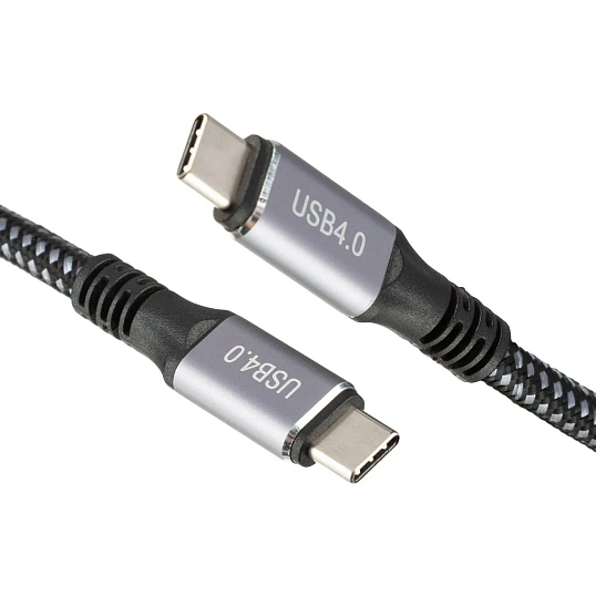 Кабель BigTech USB4 Type-C M/M, 40Gbps, 240Вт, 5А, 1.2м (OAVDC008)
