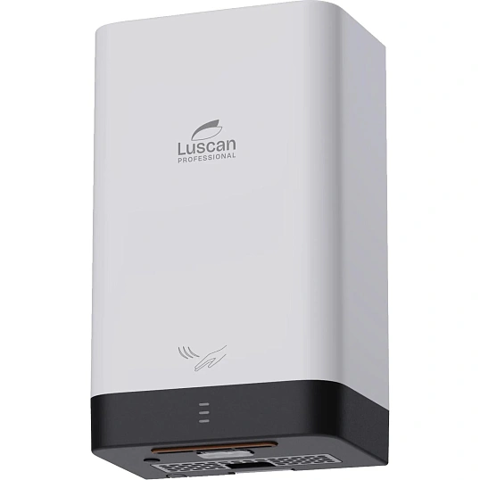 Сушилка для рук электрическая Luscan Prof/ADAFast 1кВт белая с черным