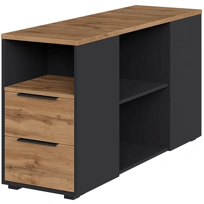 Тумба приставная к рабочей станции К-Loft 241T002 дуб натур./графит