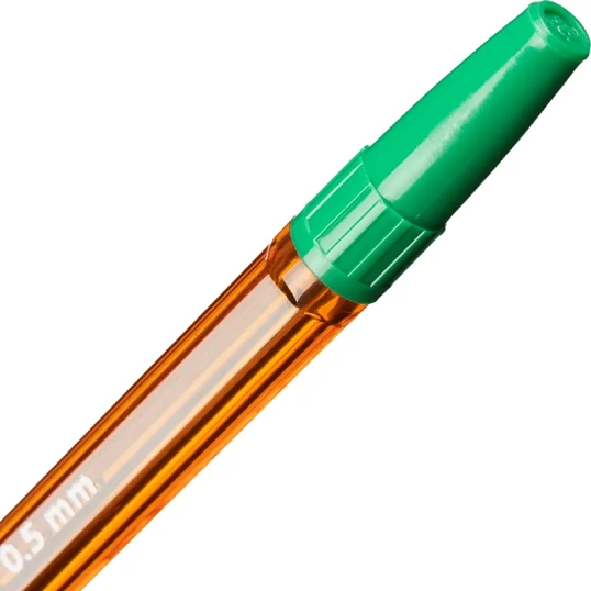 Ручка шариковая неавтомат. Attache Corvet масл,зел,0,5мм,оранж,Россия