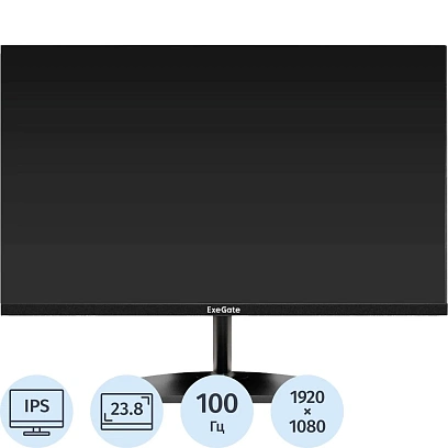 Монитор ExeGate 23.8 EH2400 IPS 1920x1080 100Hz D-Sub HDMI [EX300419RUS