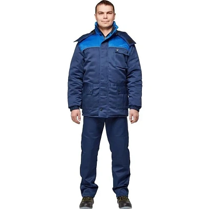 Куртка рабочая зимняя муж з08-КУ,цв. син/вас (р.52-54) 170-176