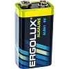 Батарейка Ergolux 6LR61 Alkaline BL-1 (6LR61 BL-1, батарейка,9В)