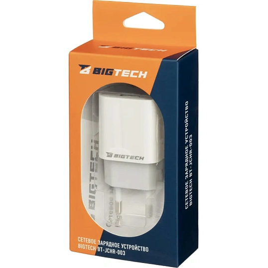 Зарядное устройство 2A, 1USB, белый BT-JCHR-003/C-IPN139