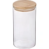 Банка стеклянная для сыпучих продуктов с крышкой BAMBU, 1,3 л