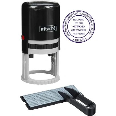 Печать самонаборная круглая Attache 1 круг R40 8010