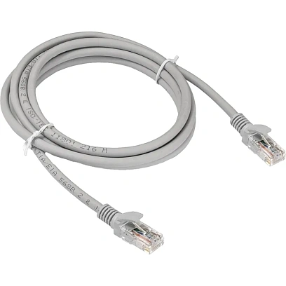 Патч-корд ExeGate UTP-RJ45-RJ45-5e-2M-LSZH-GY, cat.5e, 2м,сер <EX286383RUS