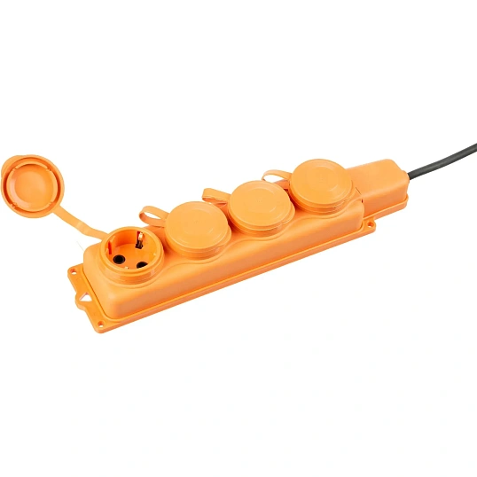 Удлинитель бублик КГ 3x1,5кв.мм. 20м 10А 4 гнезда с/з, с/загл.,IP44,10А-16А