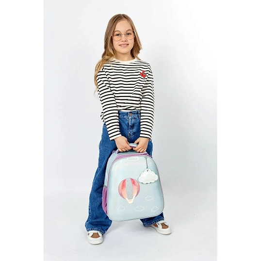 Ранец Basic Воздушный шар, 2 отд., эргоном. спинка, экокожа