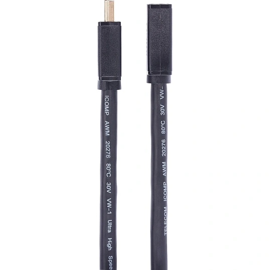Кабель удлинительный  HDMI-19M/F ver 2.1, 0.5m, Telecom <TCG257MF-0.5M