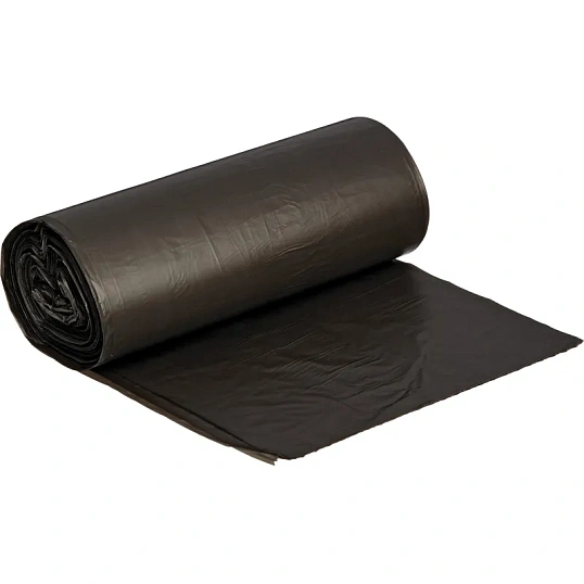 Мешки для мусора ПНД 60л 58х68см 10мкм черные 30шт/рул Luscan