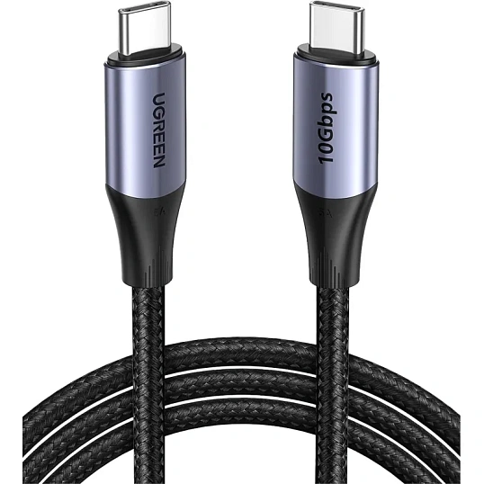 Кабель UGREEN для зарядки и передачи данных USB C 3.1 Gen 2 5A, 1 м (80150)