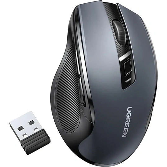 Мышь компьютерная UGREEN MU006 (15063) WLS, 2.4G 4000DPI, АА, черный