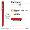 Ручка шариковая BV Парламент 0,7мм,красн с зол.корп,маслян,синяя,20-0472/03