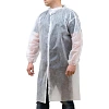 Халат н/с процед, рук.рез, на липуч, XXL, дл.110см, пл 17, белый, 10шт/уп