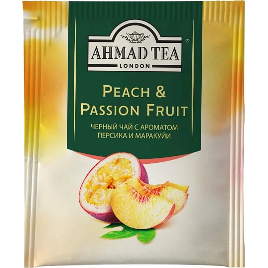 Чай Ahmad Tea черный Персик-Маракуйя 25пакx1,5г/уп 2251