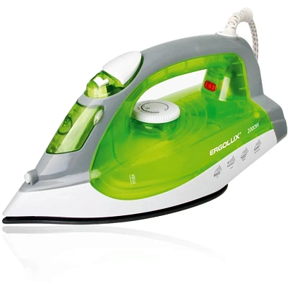 Утюг ERGOLUX ELX-SI02-C34 салатов. (паровой, тефлон, 2000Вт, 220-240В)